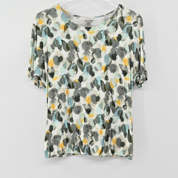 Gerry Weber Tops - Gerry‎ Weber Green Top Womens Size 6 Abstract Print Lightweight Comfy Matrure